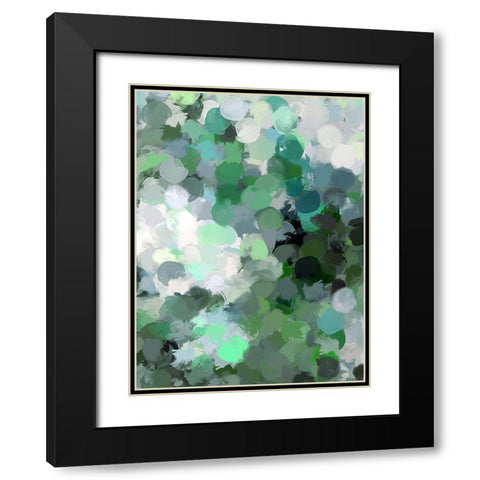 Color Expression IV Black Modern Wood Framed Art Print with Double Matting by Orlov, Irena