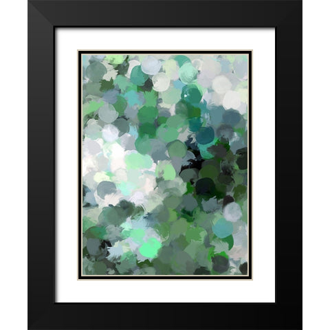Color Expression IV Black Modern Wood Framed Art Print with Double Matting by Orlov, Irena