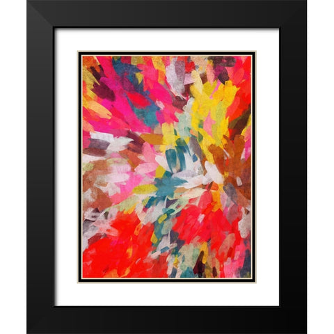 Bohemian Color Expression III Black Modern Wood Framed Art Print with Double Matting by Orlov, Irena