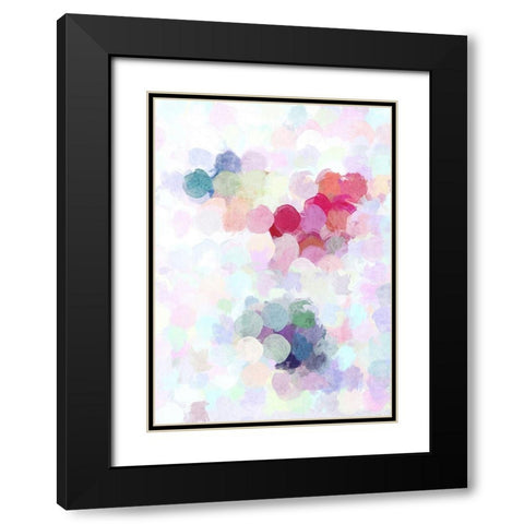 Improvisation II Black Modern Wood Framed Art Print with Double Matting by Orlov, Irena