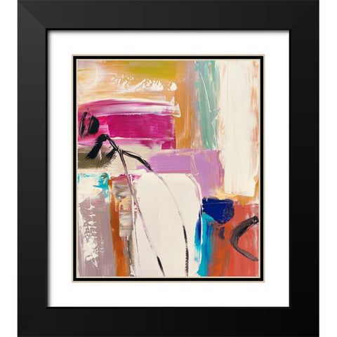 Illusory Space and Balance I Black Modern Wood Framed Art Print with Double Matting by Orlov, Irena