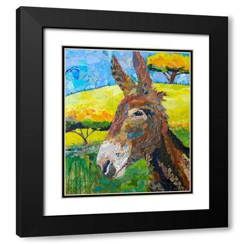 Wild Jackass Black Modern Wood Framed Art Print with Double Matting by St Hilaire, Elizabeth