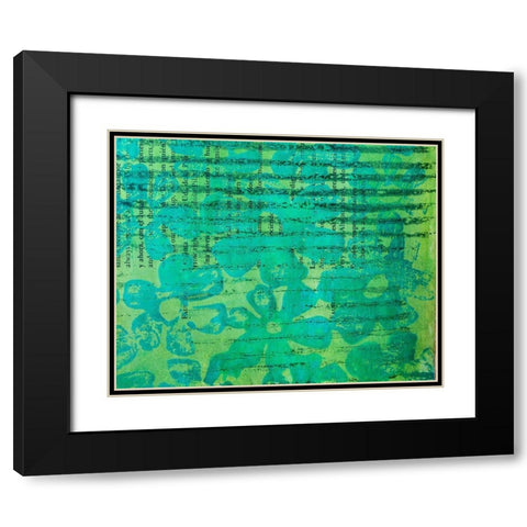 Paper II Black Modern Wood Framed Art Print with Double Matting by St Hilaire, Elizabeth