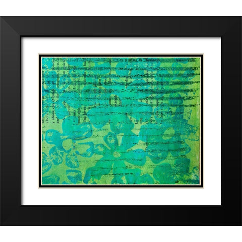 Paper II Black Modern Wood Framed Art Print with Double Matting by St Hilaire, Elizabeth