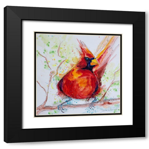 Red Rocket Black Modern Wood Framed Art Print with Double Matting by St Hilaire, Elizabeth