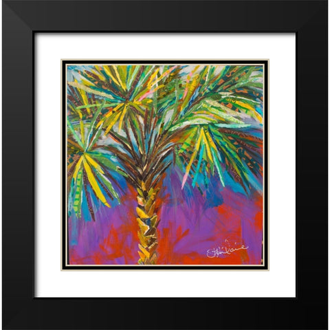 River Palm Black Modern Wood Framed Art Print with Double Matting by St Hilaire, Elizabeth