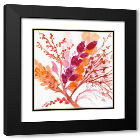 Falling for You Black Modern Wood Framed Art Print with Double Matting by St Hilaire, Elizabeth