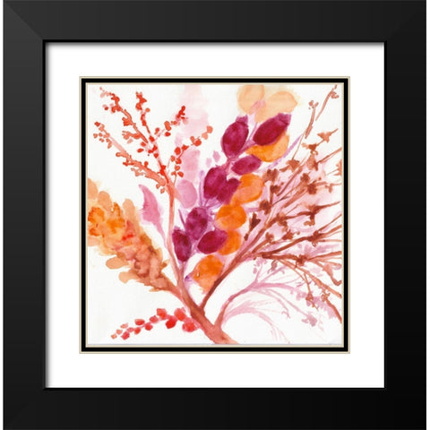 Falling for You Black Modern Wood Framed Art Print with Double Matting by St Hilaire, Elizabeth