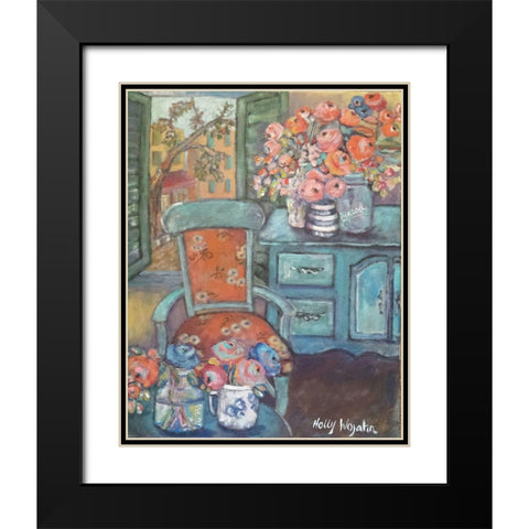 Another Room of Flowers Black Modern Wood Framed Art Print with Double Matting by Wojahn, Holly
