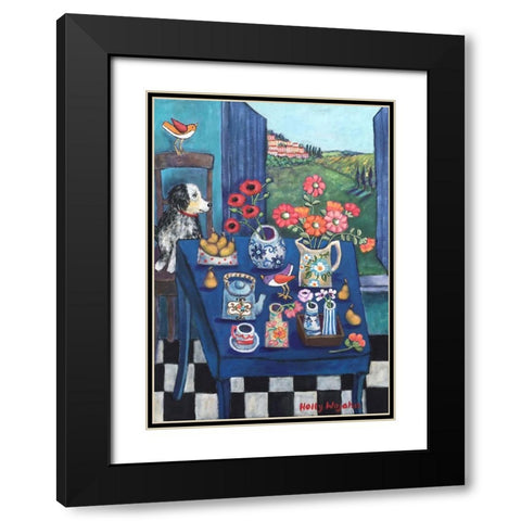 A Year in Provence Black Modern Wood Framed Art Print with Double Matting by Wojahn, Holly