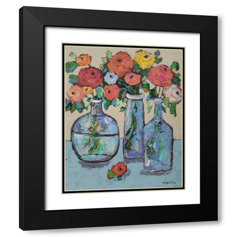 More Buds in a Bottle Black Modern Wood Framed Art Print with Double Matting by Wojahn, Holly