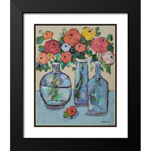 More Buds in a Bottle Black Modern Wood Framed Art Print with Double Matting by Wojahn, Holly