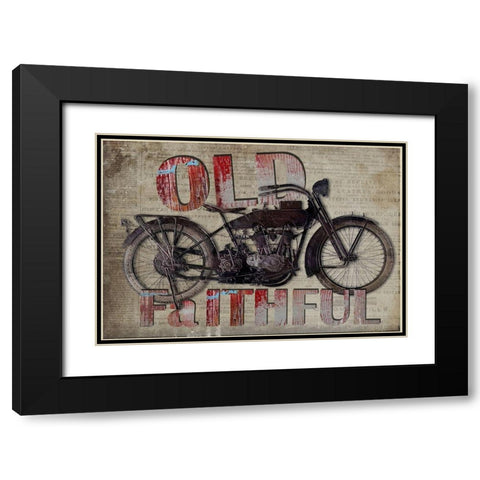 Old Faithful Black Modern Wood Framed Art Print with Double Matting by Smith, Karen