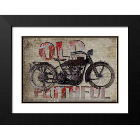 Old Faithful Black Modern Wood Framed Art Print with Double Matting by Smith, Karen