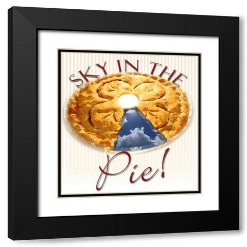 Sky in the Pie Black Modern Wood Framed Art Print with Double Matting by Smith, Karen