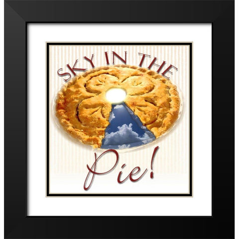 Sky in the Pie Black Modern Wood Framed Art Print with Double Matting by Smith, Karen