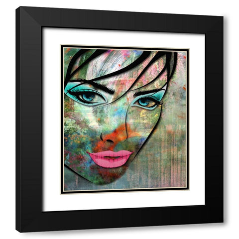 Feature Garden I Black Modern Wood Framed Art Print with Double Matting by Smith, Karen