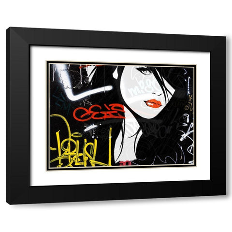 Wild at Heart Black Modern Wood Framed Art Print with Double Matting by Smith, Karen