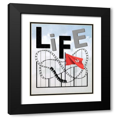 Life Black Modern Wood Framed Art Print with Double Matting by Smith, Karen