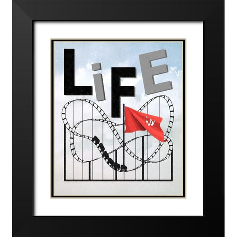 Life Black Modern Wood Framed Art Print with Double Matting by Smith, Karen
