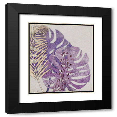 Tropics Black Modern Wood Framed Art Print with Double Matting by Smith, Karen