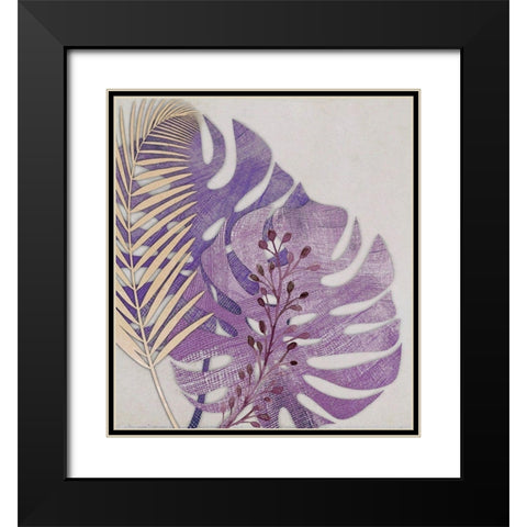 Tropics Black Modern Wood Framed Art Print with Double Matting by Smith, Karen