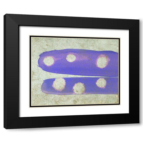 Micro World I Black Modern Wood Framed Art Print with Double Matting by Surma, Agata