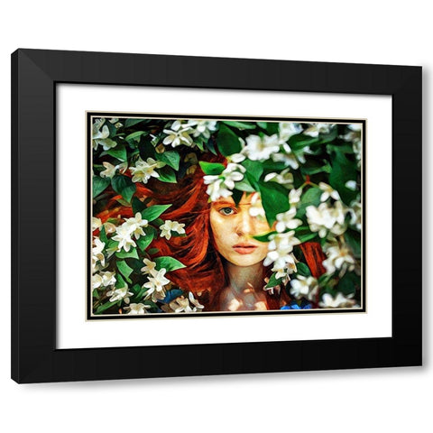Hidden Beauty Black Modern Wood Framed Art Print with Double Matting by Aldridge, Ashley