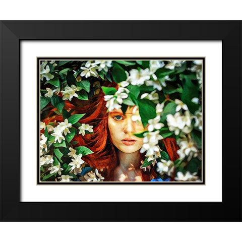 Hidden Beauty Black Modern Wood Framed Art Print with Double Matting by Aldridge, Ashley