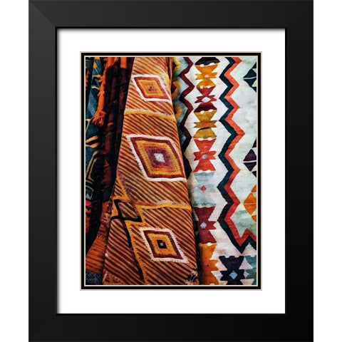 Multi-Patterned Mayhem Black Modern Wood Framed Art Print with Double Matting by Aldridge, Ashley