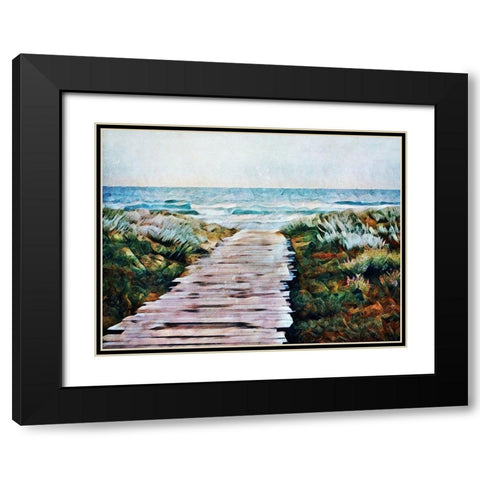 Pathway of Peace Black Modern Wood Framed Art Print with Double Matting by Aldridge, Ashley