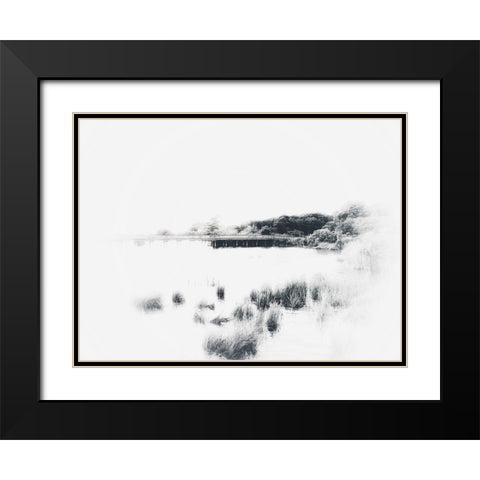 Bleached Marsh Grass Black Modern Wood Framed Art Print with Double Matting by Curinga, Kim