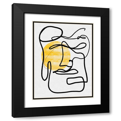 Into the Void I Black Modern Wood Framed Art Print with Double Matting by Holman, Nicholas