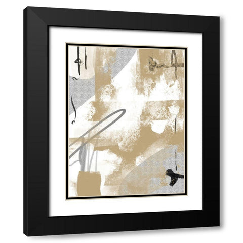 Scratched Lumber II Black Modern Wood Framed Art Print with Double Matting by Holman, Nicholas