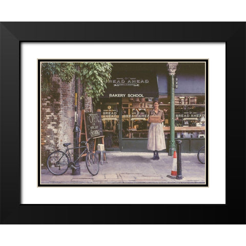 Store Front Black Modern Wood Framed Art Print with Double Matting by Hunziker, Steve