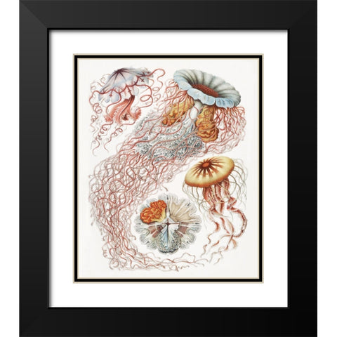 Repeating Image V Black Modern Wood Framed Art Print with Double Matting by Hunziker, Steve