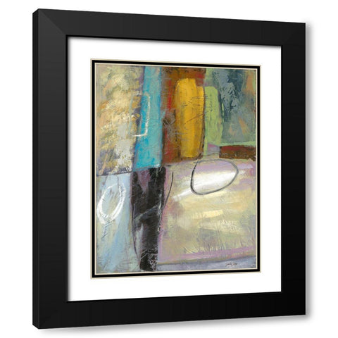 Cool Jazz Black Modern Wood Framed Art Print with Double Matting by Joy, Julie