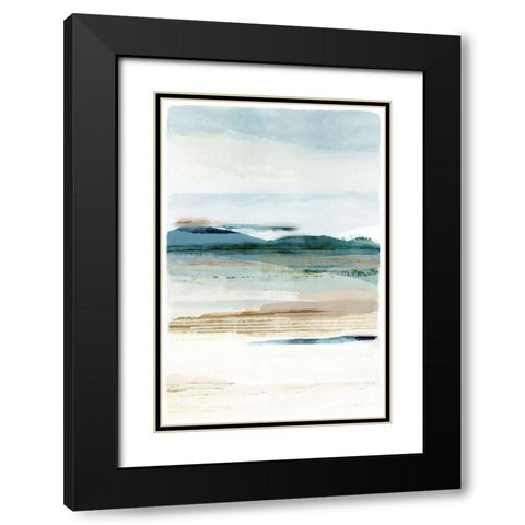Solway Firth II Black Modern Wood Framed Art Print with Double Matting by Kouta, Flora