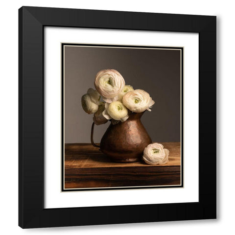 Pitcher Perfect Petals Black Modern Wood Framed Art Print with Double Matting by Maclean, Leah