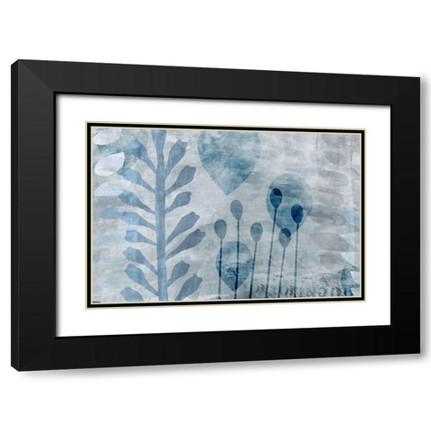 Brushwood Black Modern Wood Framed Art Print with Double Matting by Naskrent, Delores