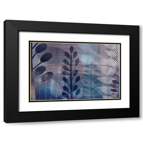 Outback Black Modern Wood Framed Art Print with Double Matting by Naskrent, Delores