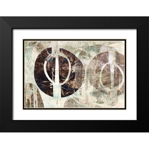 Mirror Image Black Modern Wood Framed Art Print with Double Matting by Naskrent, Delores