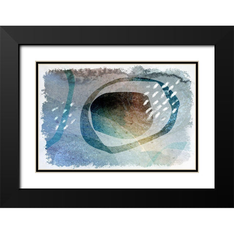 Transcription Black Modern Wood Framed Art Print with Double Matting by Naskrent, Delores