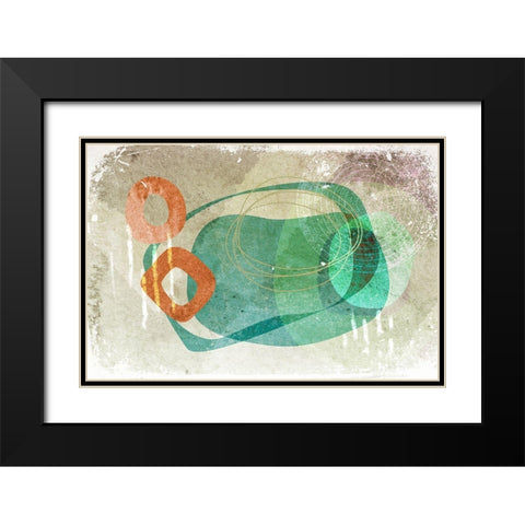 Chronicle Black Modern Wood Framed Art Print with Double Matting by Naskrent, Delores