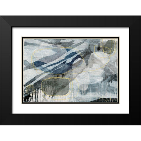 Pearly Dusk Black Modern Wood Framed Art Print with Double Matting by Naskrent, Delores