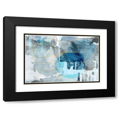 Iron Heather Black Modern Wood Framed Art Print with Double Matting by Naskrent, Delores