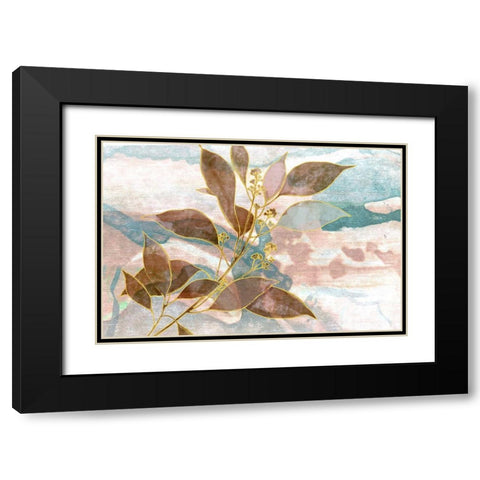 Soft Breath Black Modern Wood Framed Art Print with Double Matting by Naskrent, Delores