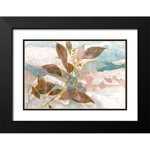Soft Breath Black Modern Wood Framed Art Print with Double Matting by Naskrent, Delores