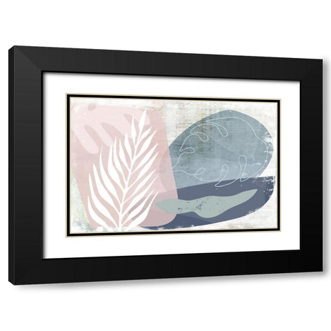 Burgeoning Black Modern Wood Framed Art Print with Double Matting by Naskrent, Delores