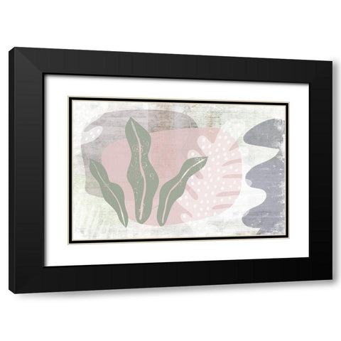 Moss Hedge Black Modern Wood Framed Art Print with Double Matting by Naskrent, Delores